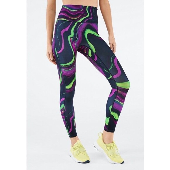 Fabletics Anywhere Motion365® Ultra High Waisted 7/8 Legging Haze Wave color - Picture 3 of 11